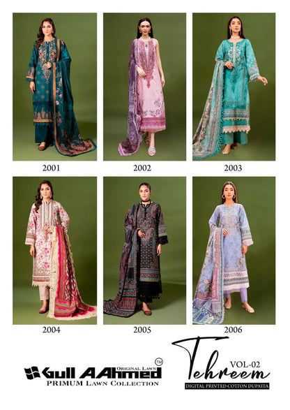 Tehreem Vol 2 Gul Ahmed Lawn Karachi Salwar Suits Wholesaler Gujarat