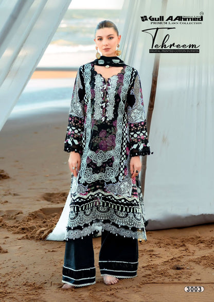 Tehreem Vol 3 Gul Ahmed Lawn Karachi Salwar Suits Exporter Ahmedabad