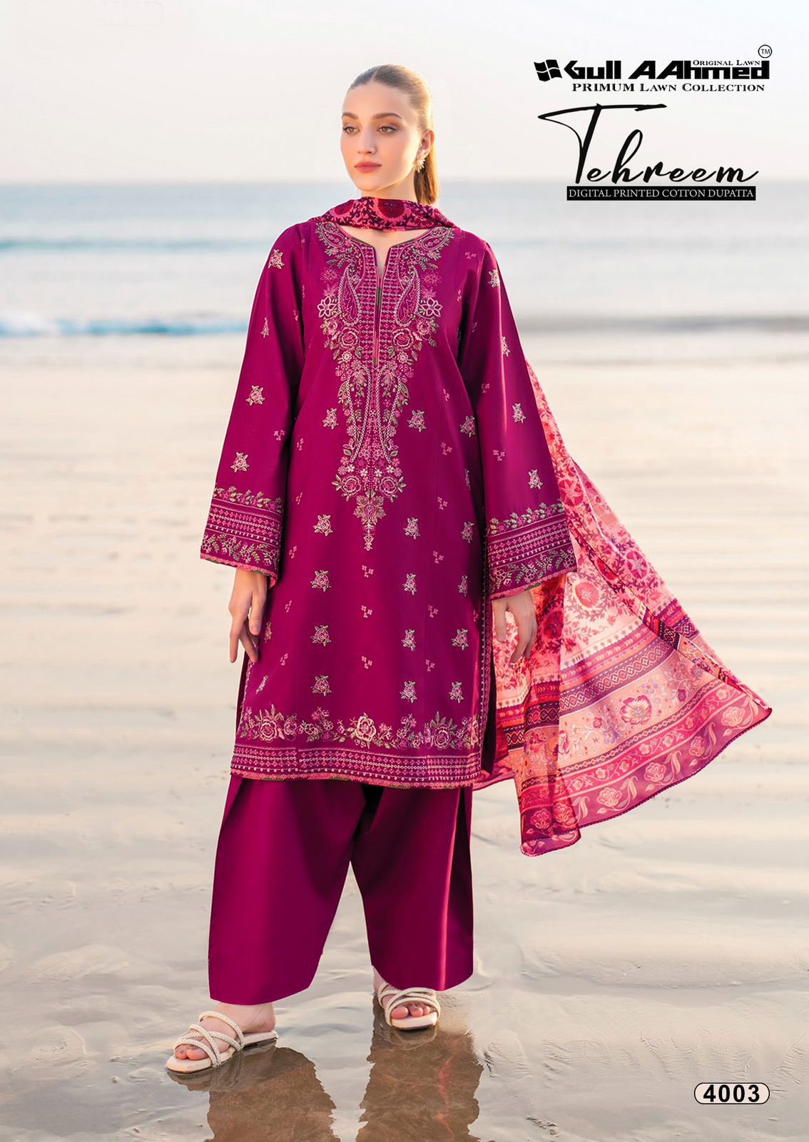 Tehreem Vol 4 Gul Ahmed Lawn Karachi Salwar Suits Supplier