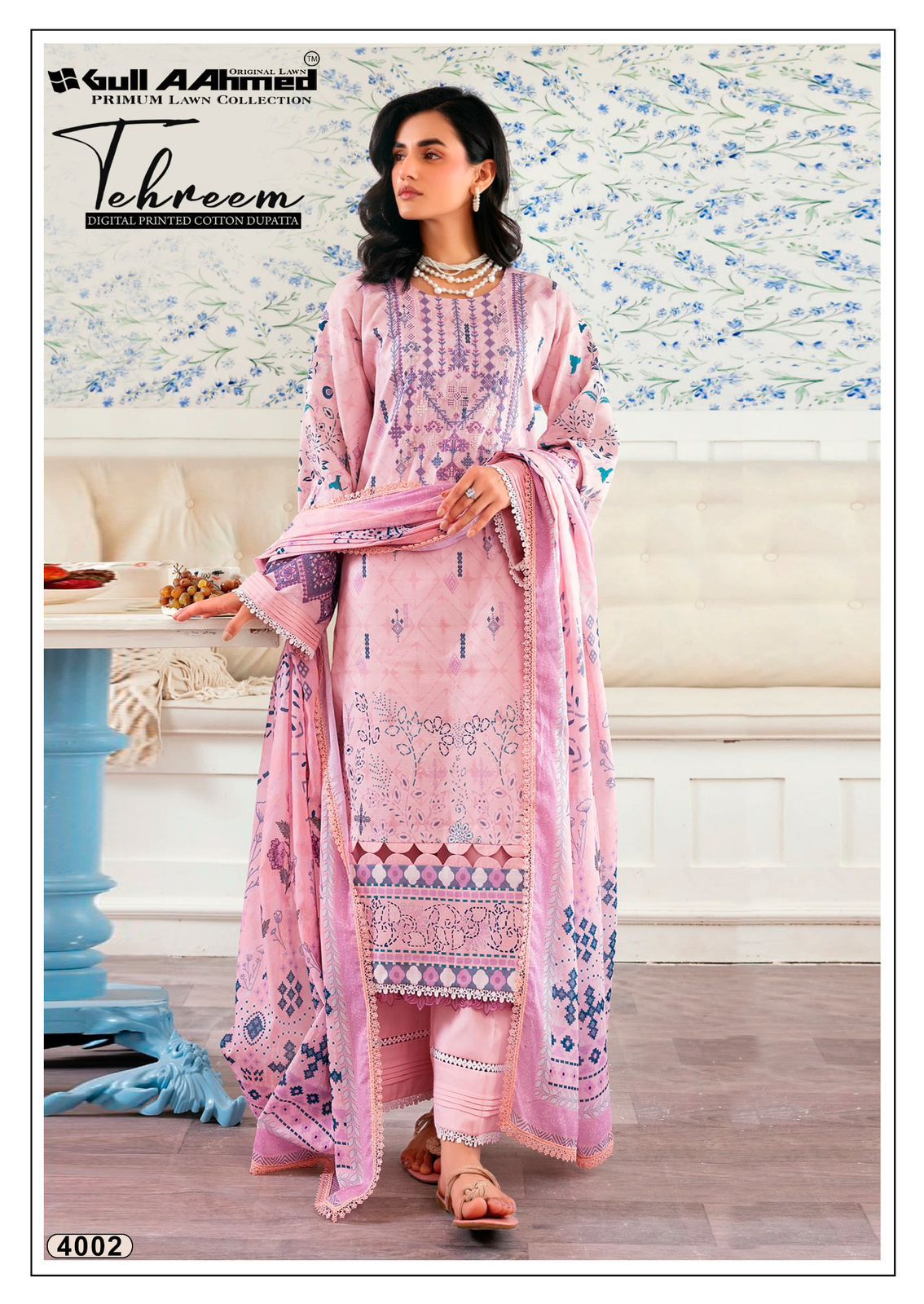 Tehreem Vol 4 Gul Ahmed Lawn Karachi Salwar Suits Supplier