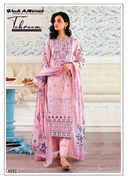 Tehreem Vol 4 Gul Ahmed Lawn Karachi Salwar Suits Supplier