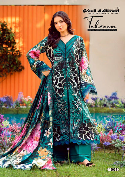 Tehreem Vol 4 Gul Ahmed Lawn Karachi Salwar Suits Supplier