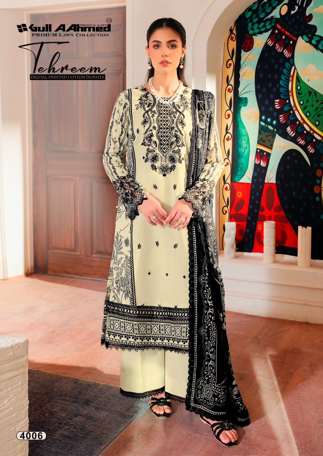 Tehreem Vol 4 Gul Ahmed Lawn Karachi Salwar Suits Supplier