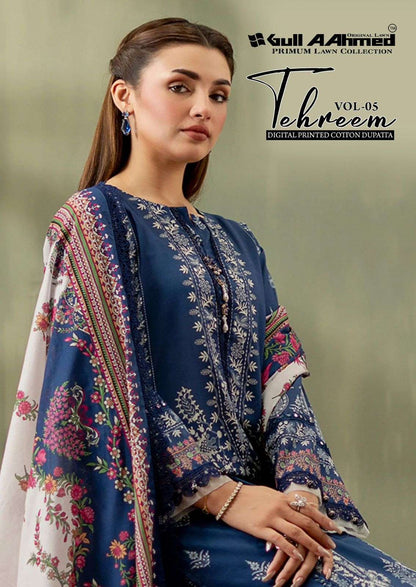 Tehreem Vol 5 Gul Ahmed Lawn Karachi Readymade Suits Supplier
