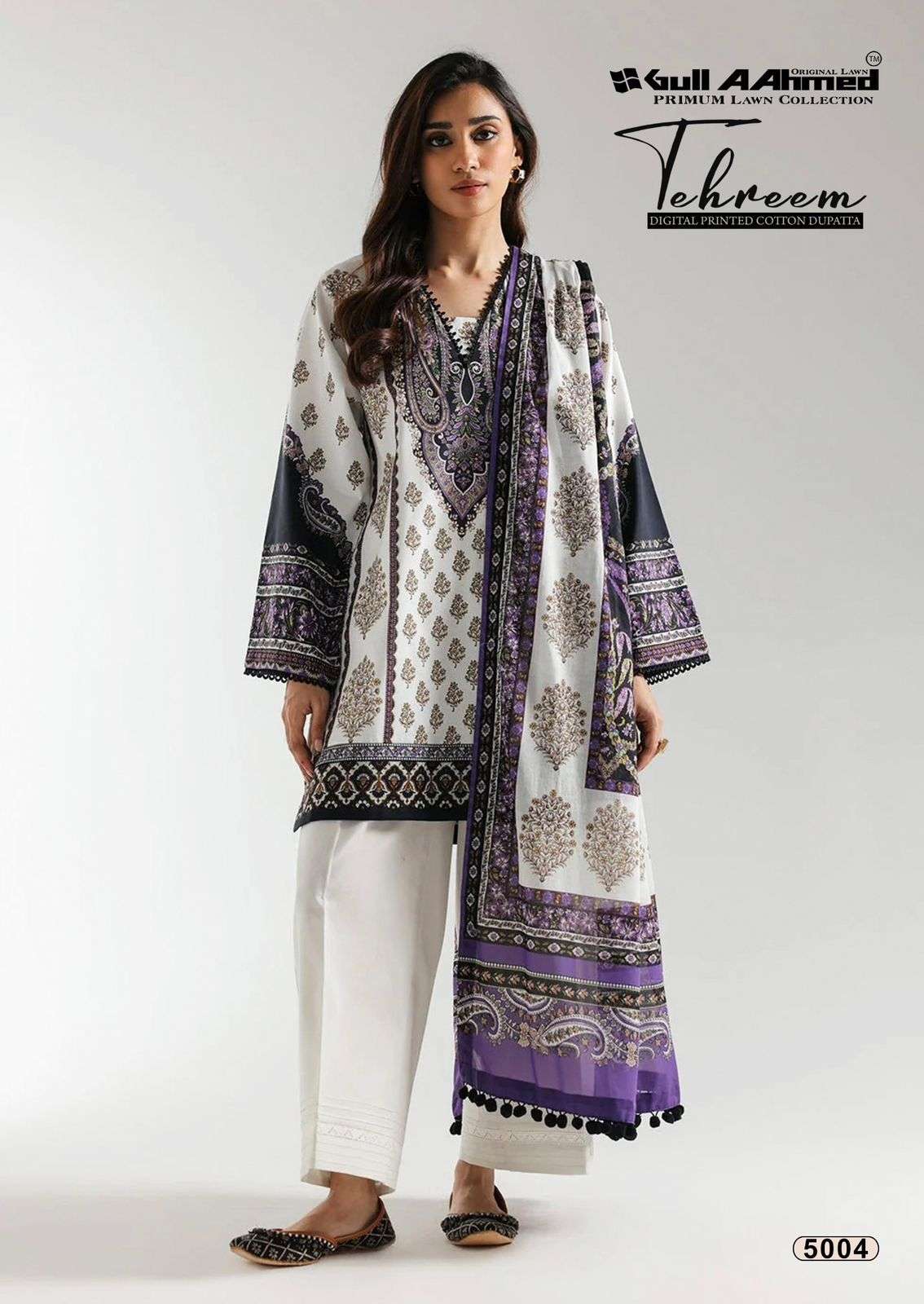 Tehreem Vol 5 Gul Ahmed Lawn Karachi Readymade Suits Supplier