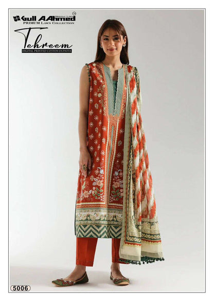 Tehreem Vol 5 Gul Ahmed Lawn Karachi Readymade Suits Supplier