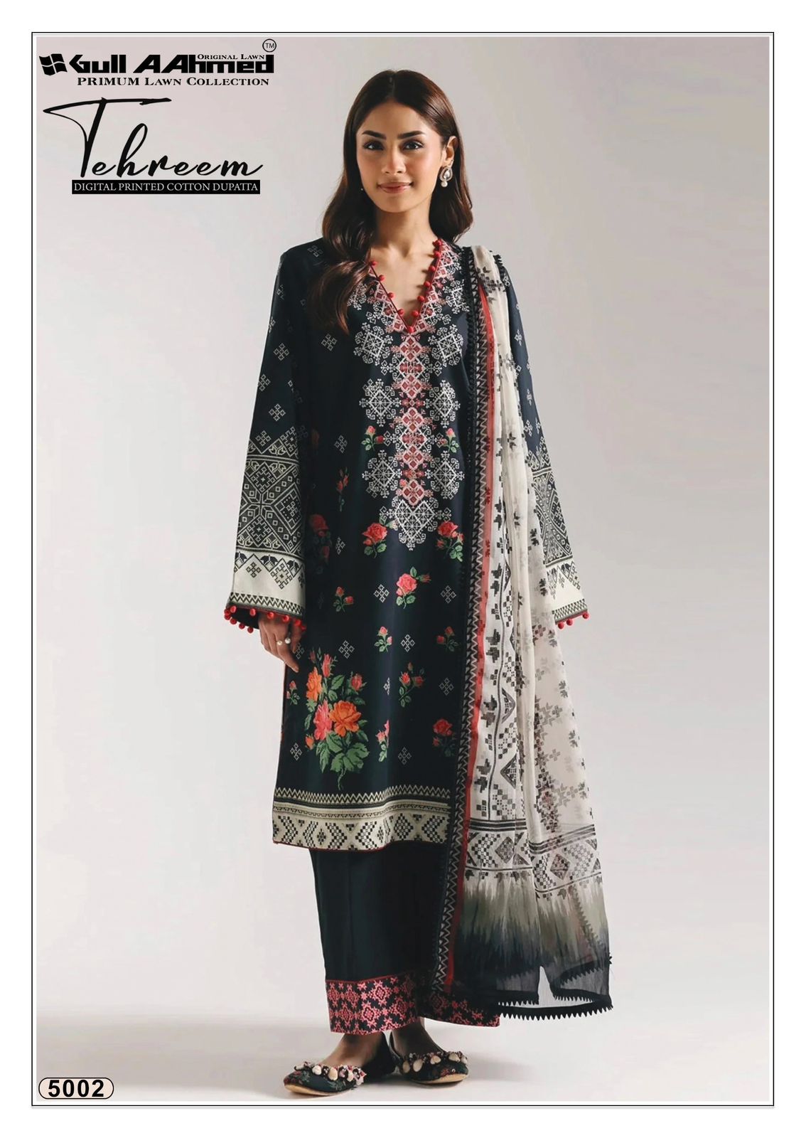 Tehreem Vol 5 Gul Ahmed Lawn Karachi Salwar Suits Wholesaler Gujarat