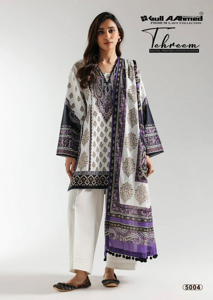 Tehreem Vol 5 Gul Ahmed Lawn Karachi Salwar Suits Wholesaler Gujarat