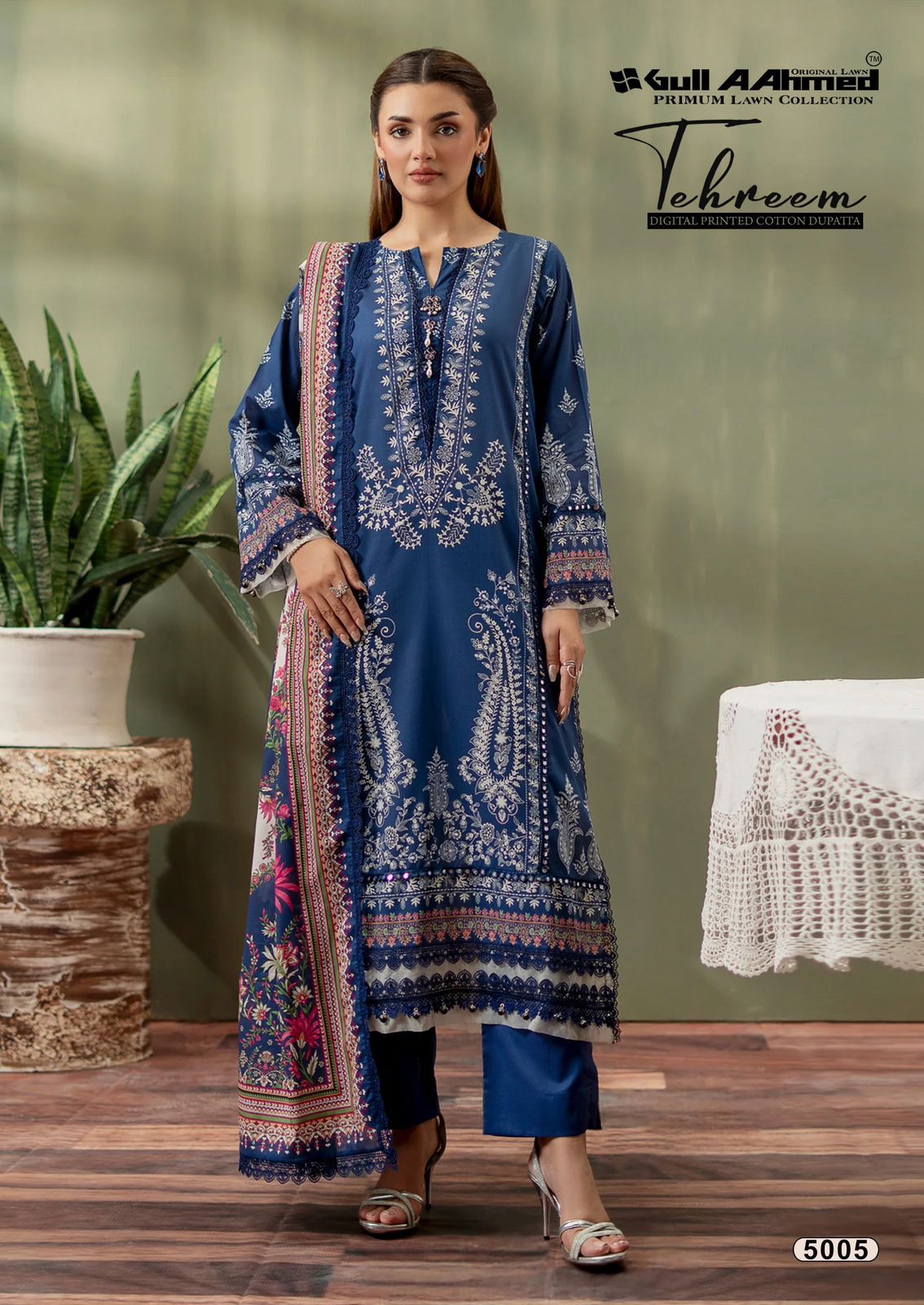 Tehreem Vol 5 Gul Ahmed Lawn Karachi Salwar Suits Wholesaler Gujarat