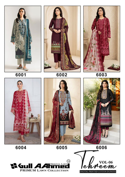 Tehreem Vol 6 Gul Ahmed Lawn Karachi Salwar Suits Wholesale Price