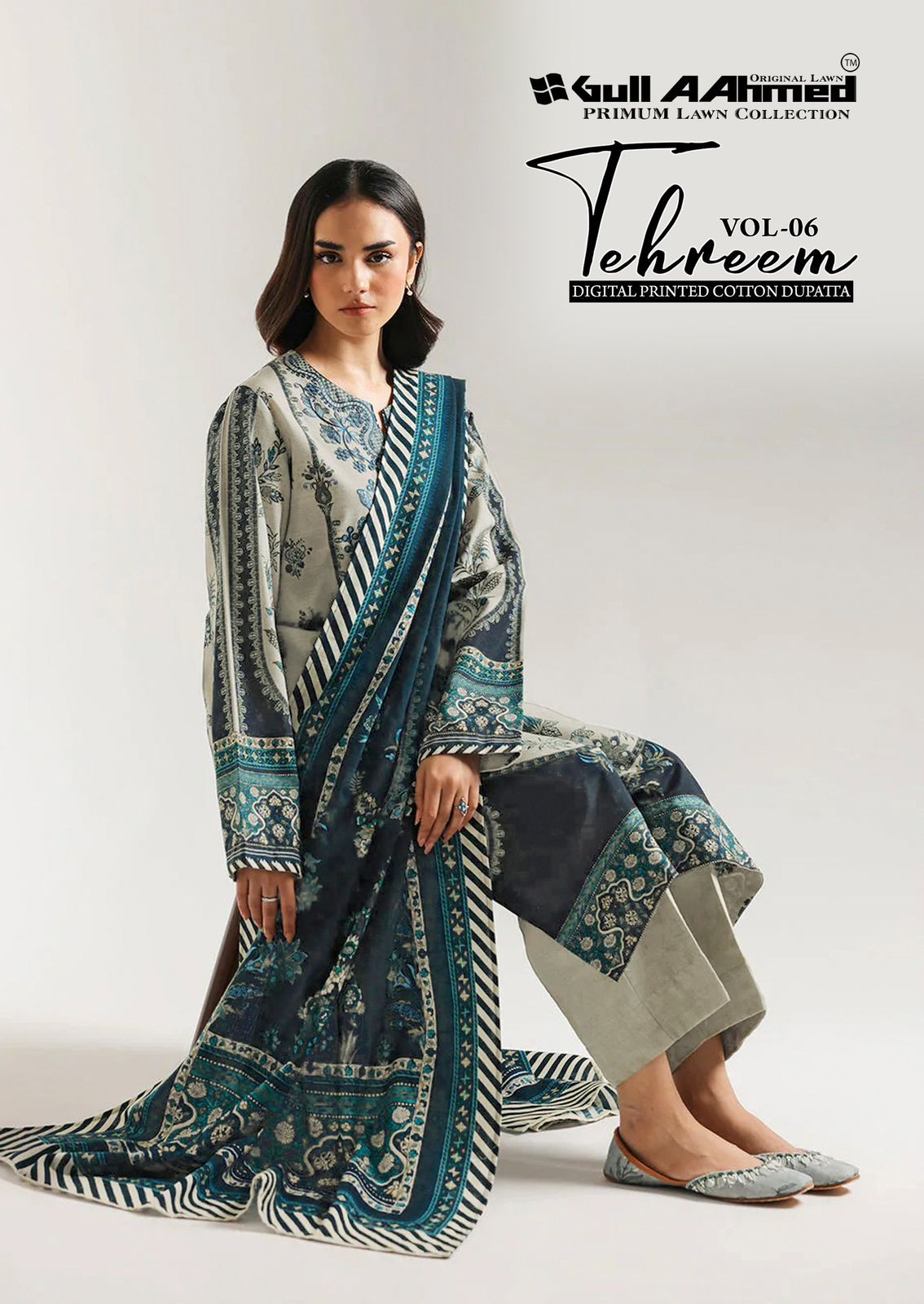Tehreem Vol 6 Gul Ahmed Lawn Karachi Salwar Suits Wholesale Price
