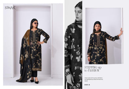 Tehzeeb Simar Viscose Muslin Pant Style Suits Wholesale Price
