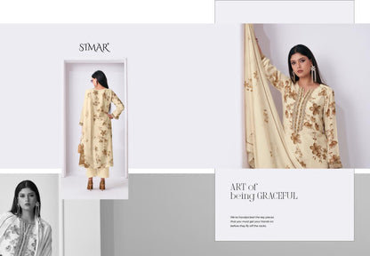Tehzeeb Simar Viscose Muslin Pant Style Suits Wholesale Price