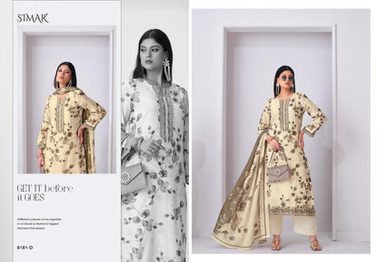 Tehzeeb Simar Viscose Muslin Pant Style Suits Wholesale Price