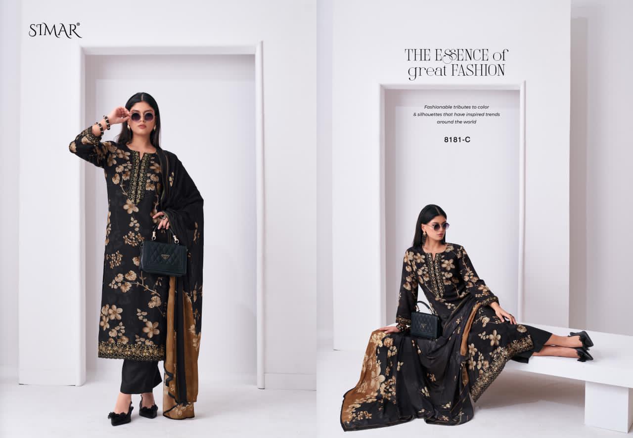 Tehzeeb Simar Viscose Muslin Pant Style Suits Wholesale Price