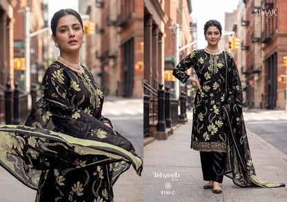Tehzeeb Vol 2 Simar Viscose Muslin Pant Style Suits Manufacturer Gujarat