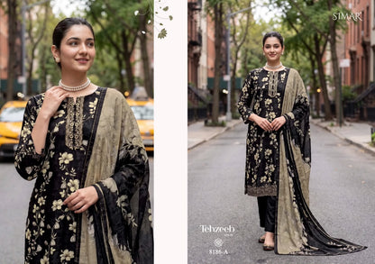 Tehzeeb Vol 2 Simar Viscose Muslin Pant Style Suits Manufacturer Gujarat