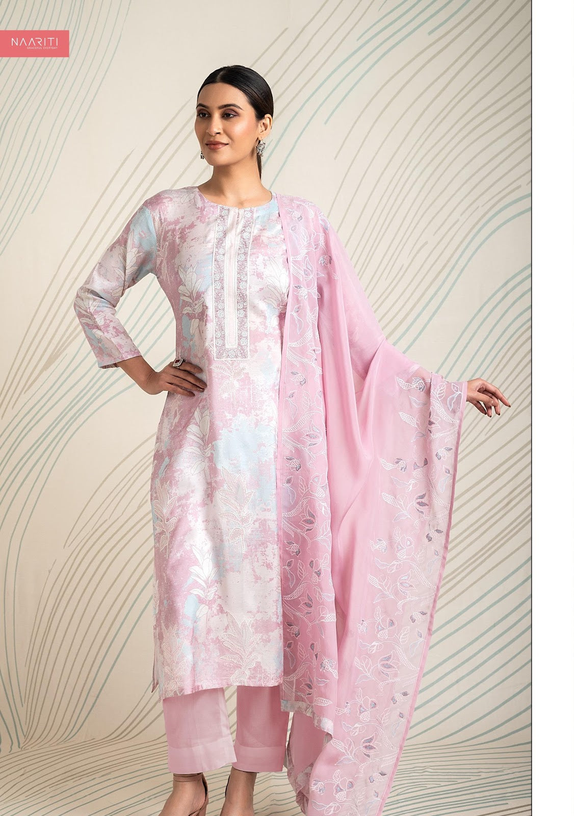 Telisa Naariti Muslin Pant Style Suits Wholesale Rate