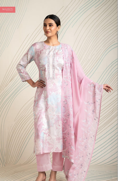 Telisa Naariti Muslin Pant Style Suits Wholesale Rate