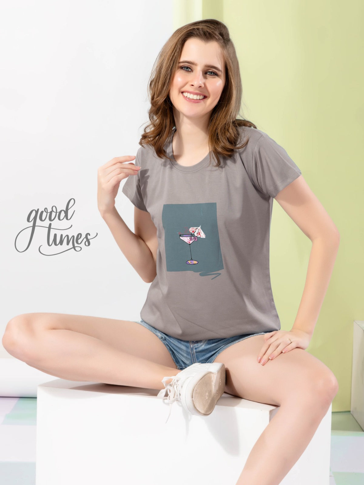 Tencil 021224 Lichi Women Tshirt Exporter India