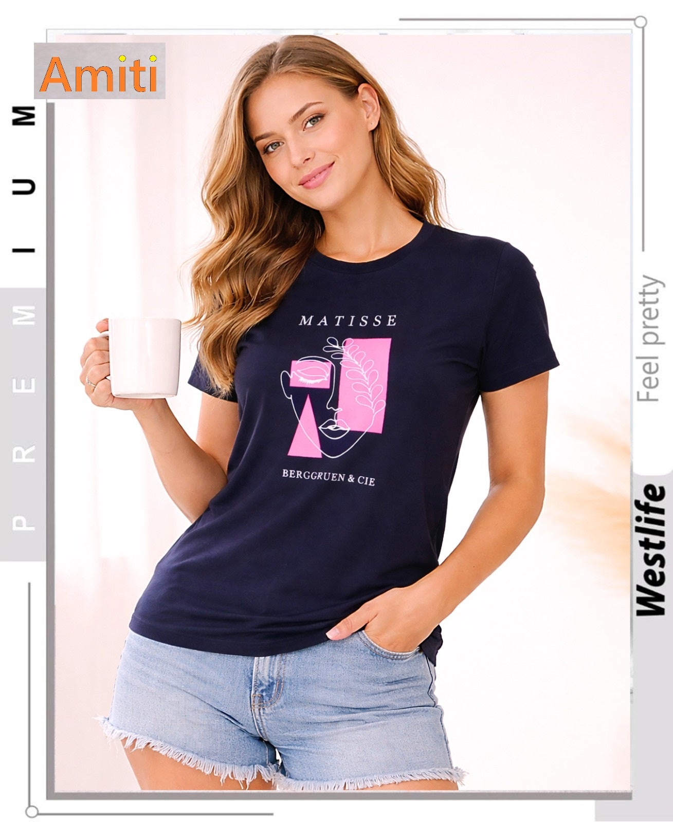 Tencil 2104 Amiti Premium Women Tshirt Wholesaler Gujarat