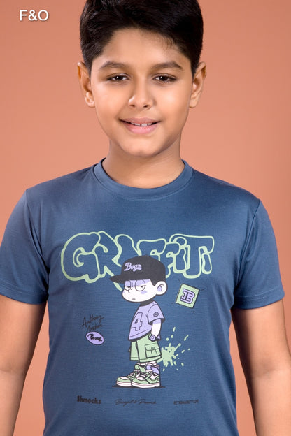 Tencil 3110 F&O Lycra Boys Night Suits Wholesaler