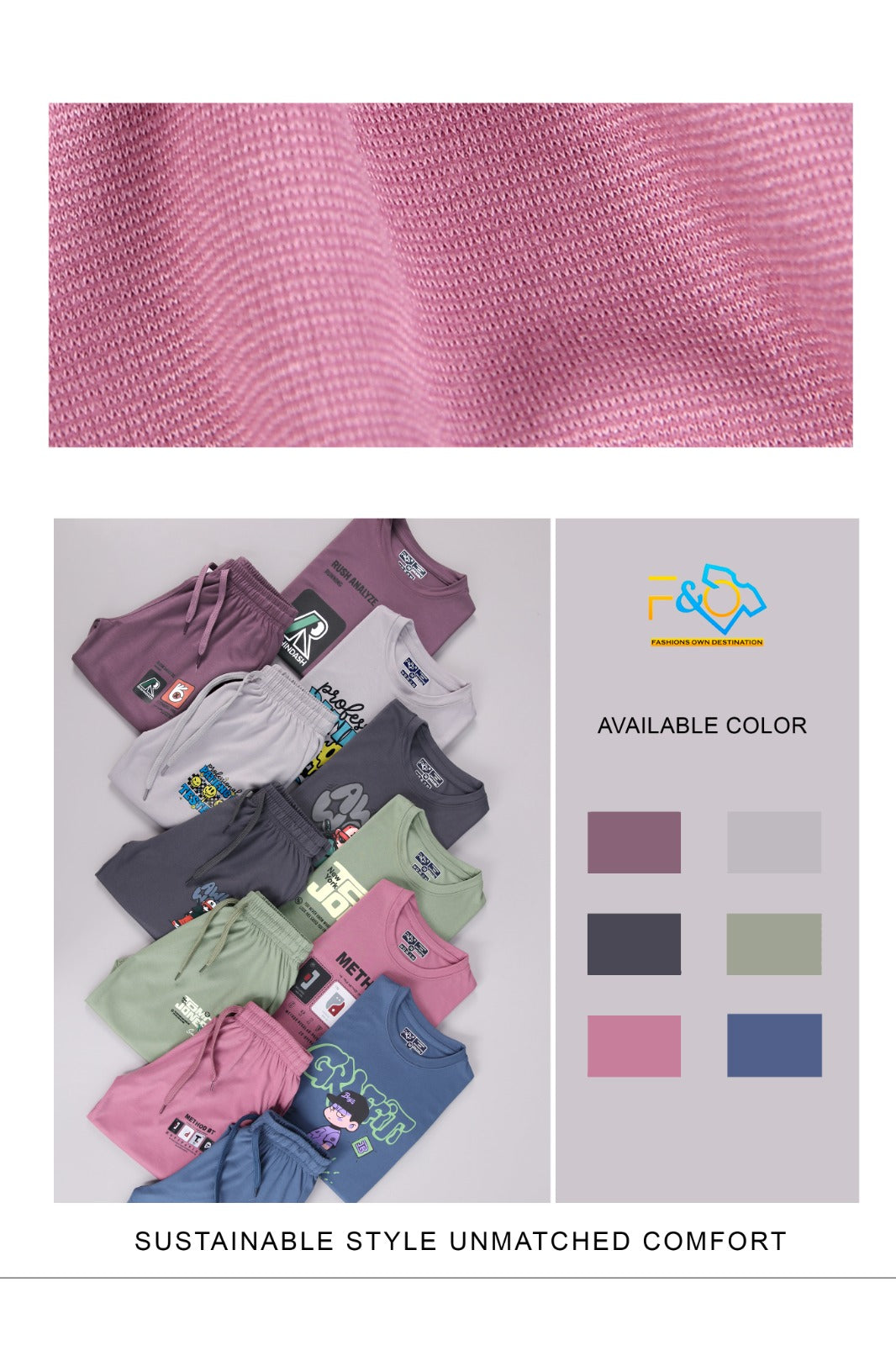 Tencil 3110 F&O Lycra Boys Night Suits Wholesaler