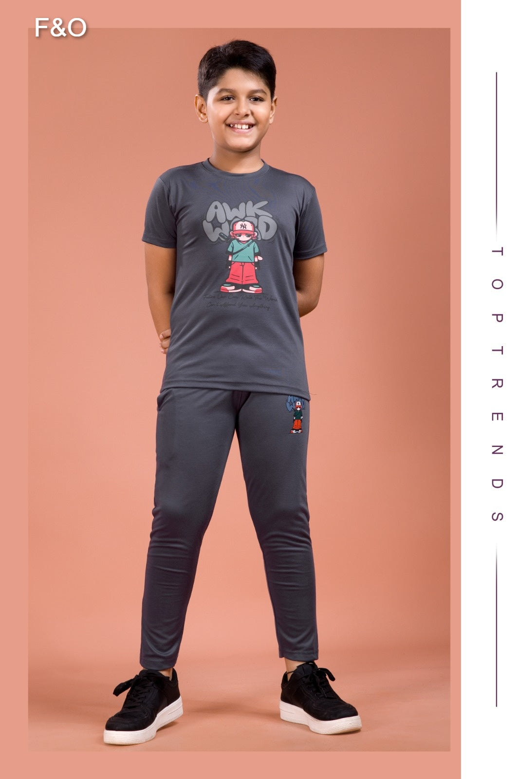 Tencil 3110 F&O Lycra Boys Night Suits Wholesaler