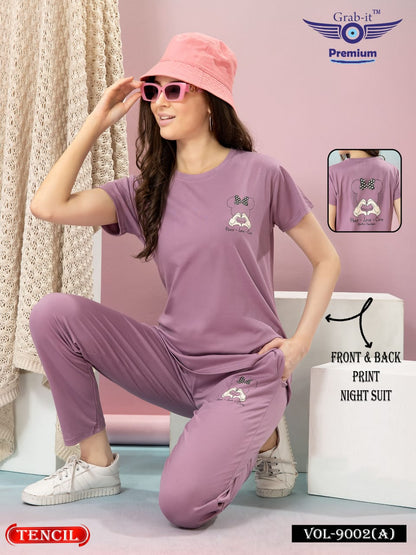 Tencil Front Back Print 9002 A Grab It Pyjama Night Suits Supplier Ahmedabad