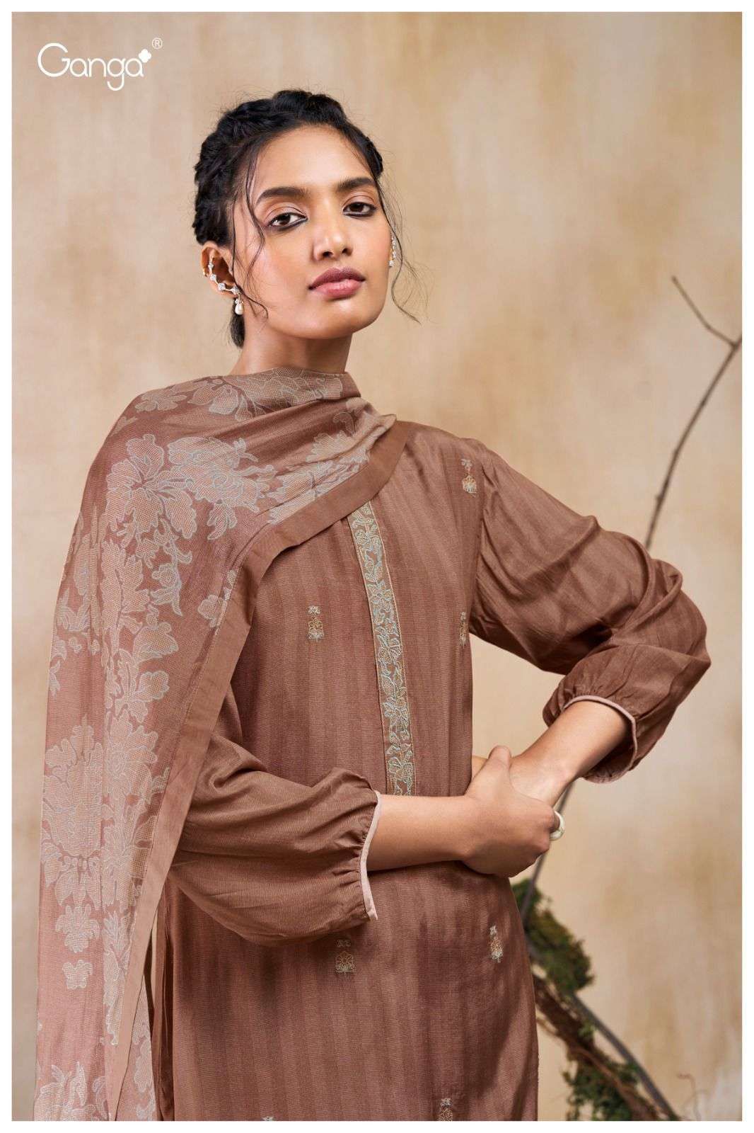 Tereza 2896 Ganga Premium Viscose Plazzo Style Suits Supplier India