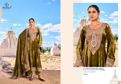 Teri Mohabbat Rupali Viscose Velvet Suits Wholesaler