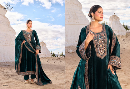 Teri Mohabbat Rupali Viscose Velvet Suits Wholesaler