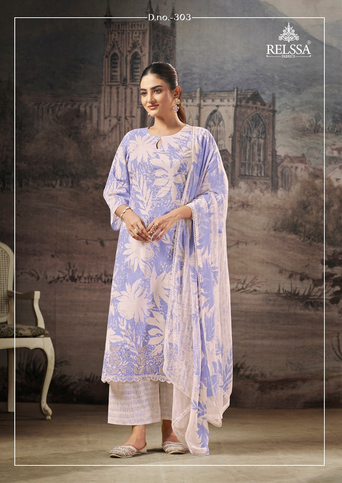 Terina Vol 3 Relssa Fabrics Cotton Lawn Pant Style Suits Wholesale Price