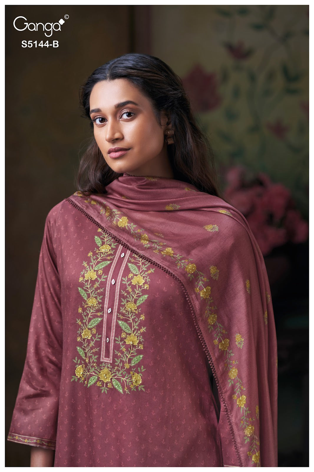 Terrie S5144 Ganga Cotton Satin Plazzo Style Suits Manufacturer Gujarat