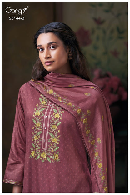 Terrie S5144 Ganga Cotton Satin Plazzo Style Suits Manufacturer Gujarat