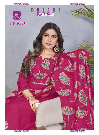 Tesco Raashi Vertical Readymade Pant Style Suits Exporter Ahmedabad