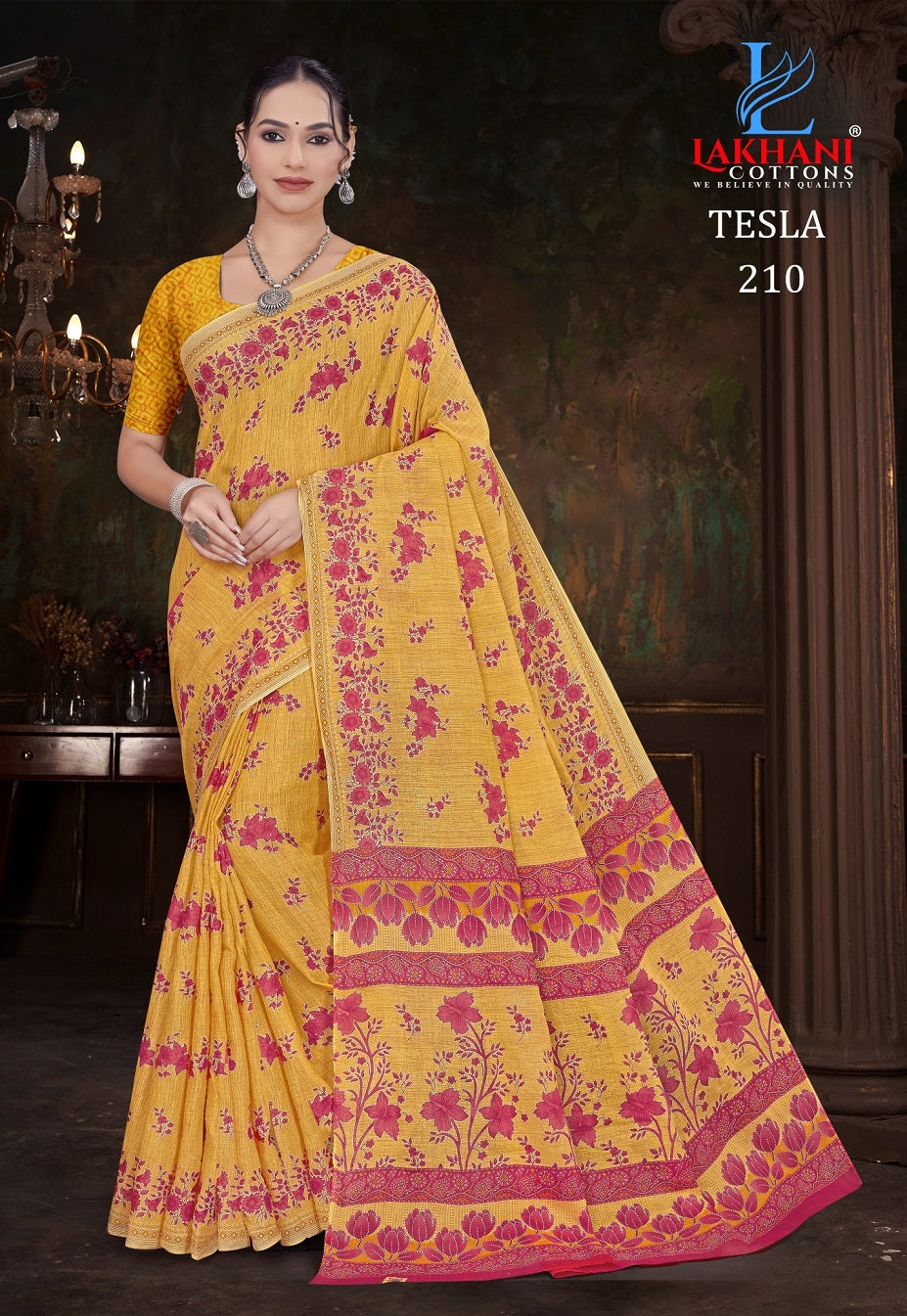 Tesla Vol 2 Lakhani Cotton Sarees Manufacturer Gujarat