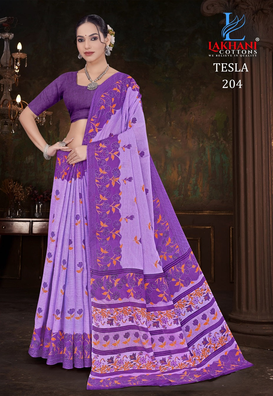Tesla Vol 2 Lakhani Cotton Sarees Manufacturer Gujarat