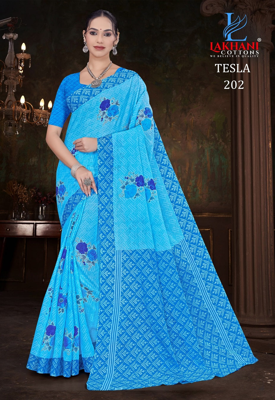 Tesla Vol 2 Lakhani Cotton Sarees Manufacturer Gujarat