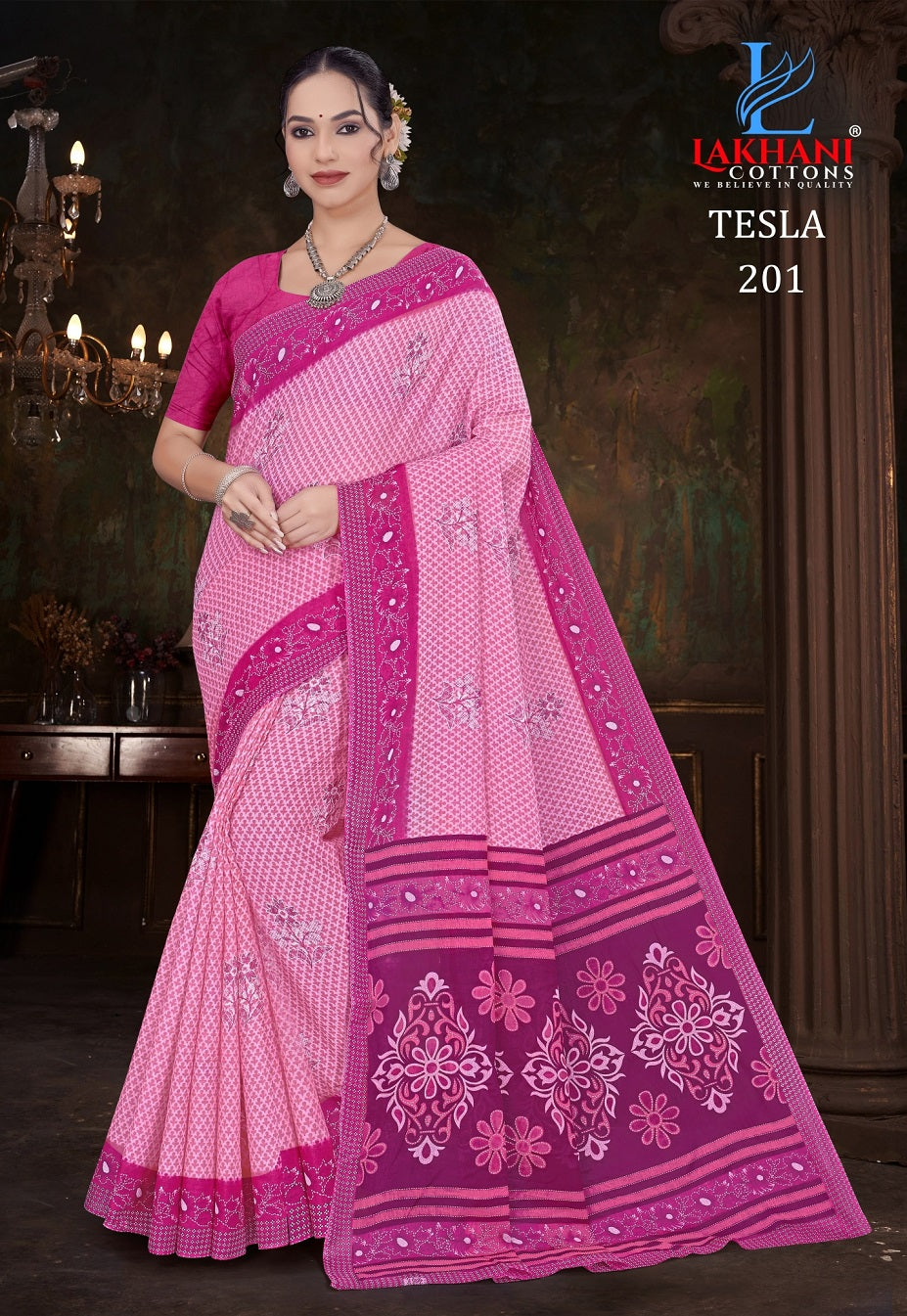 Tesla Vol 2 Lakhani Cotton Sarees Manufacturer Gujarat