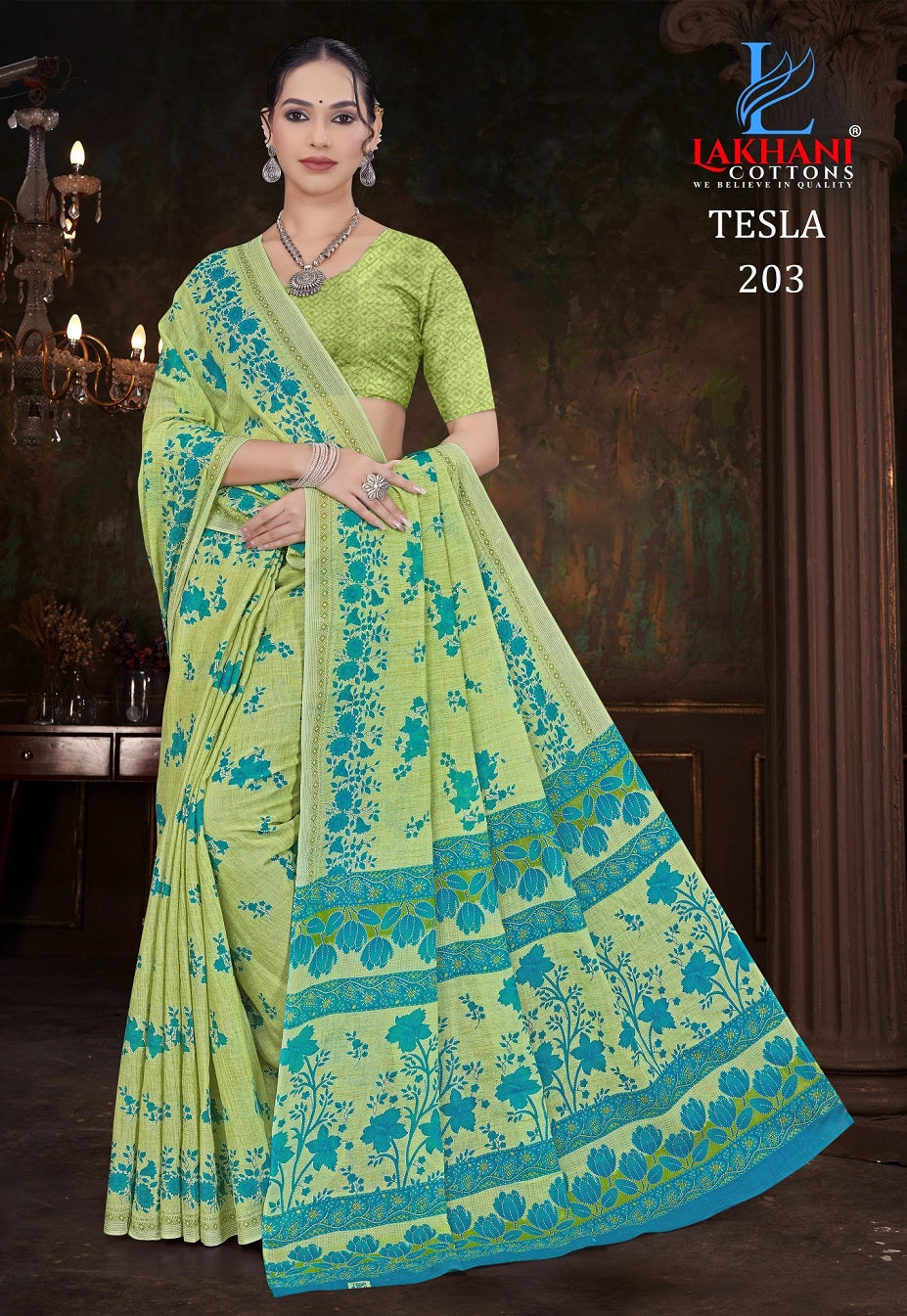 Tesla Vol 2 Lakhani Cotton Sarees Manufacturer Gujarat