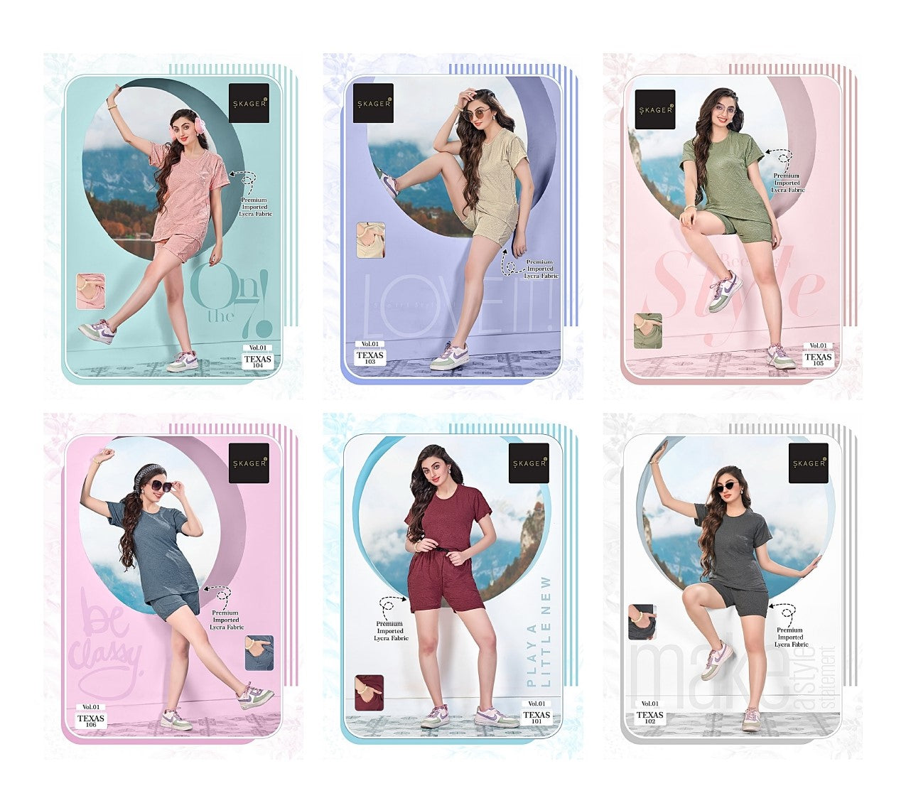 Texas Vol 1 Skager Imported Shorts Night Suits Manufacturer India