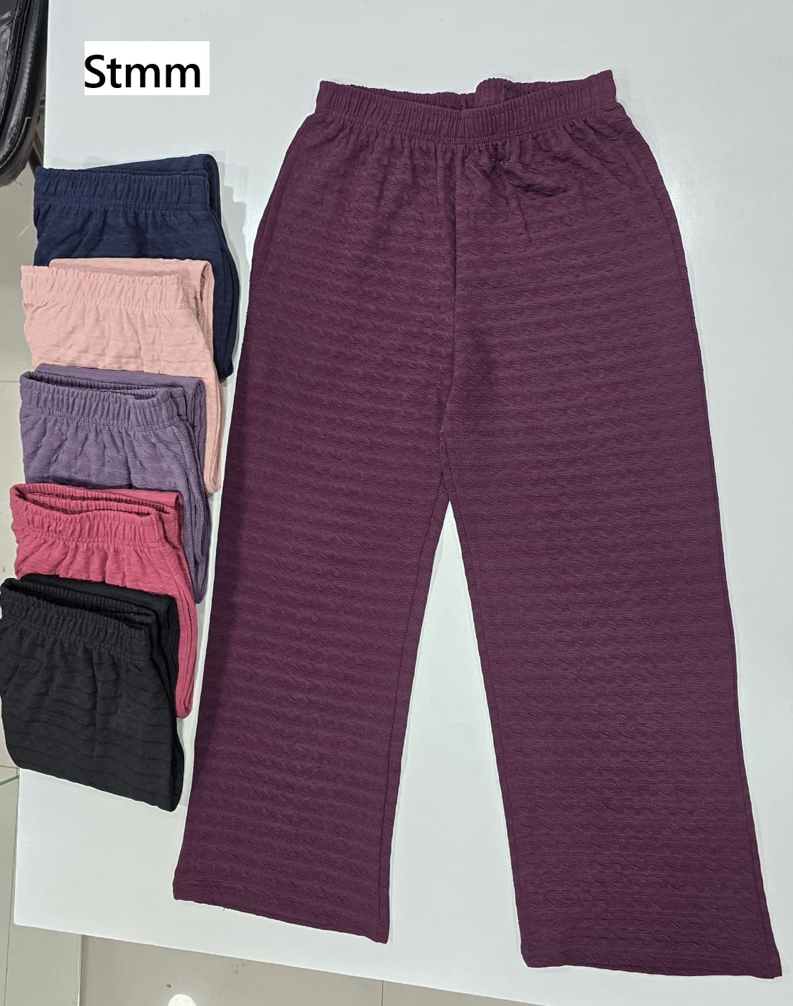 Textured 0805 Stmm Lycra Women Pants Wholesale Price