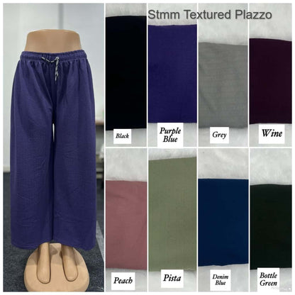 Textured Stmm Lycra Branded Palazzo Manufacturer Ahmedabad