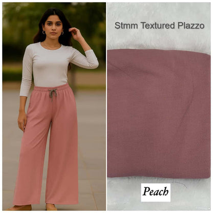 Textured Stmm Lycra Branded Palazzo Manufacturer Ahmedabad