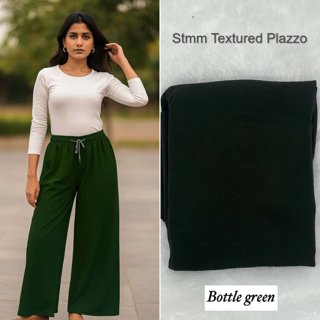 Textured Stmm Lycra Branded Palazzo Manufacturer Ahmedabad