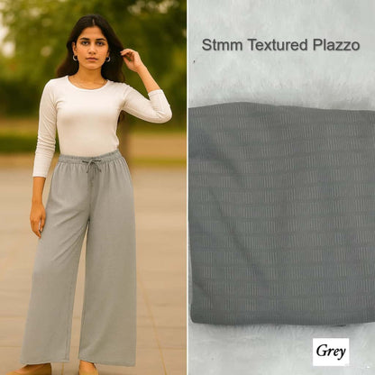 Textured Stmm Lycra Branded Palazzo Manufacturer Ahmedabad