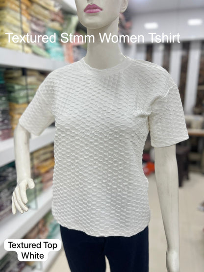 Textured Stmm Imported Women Tshirt Wholesaler