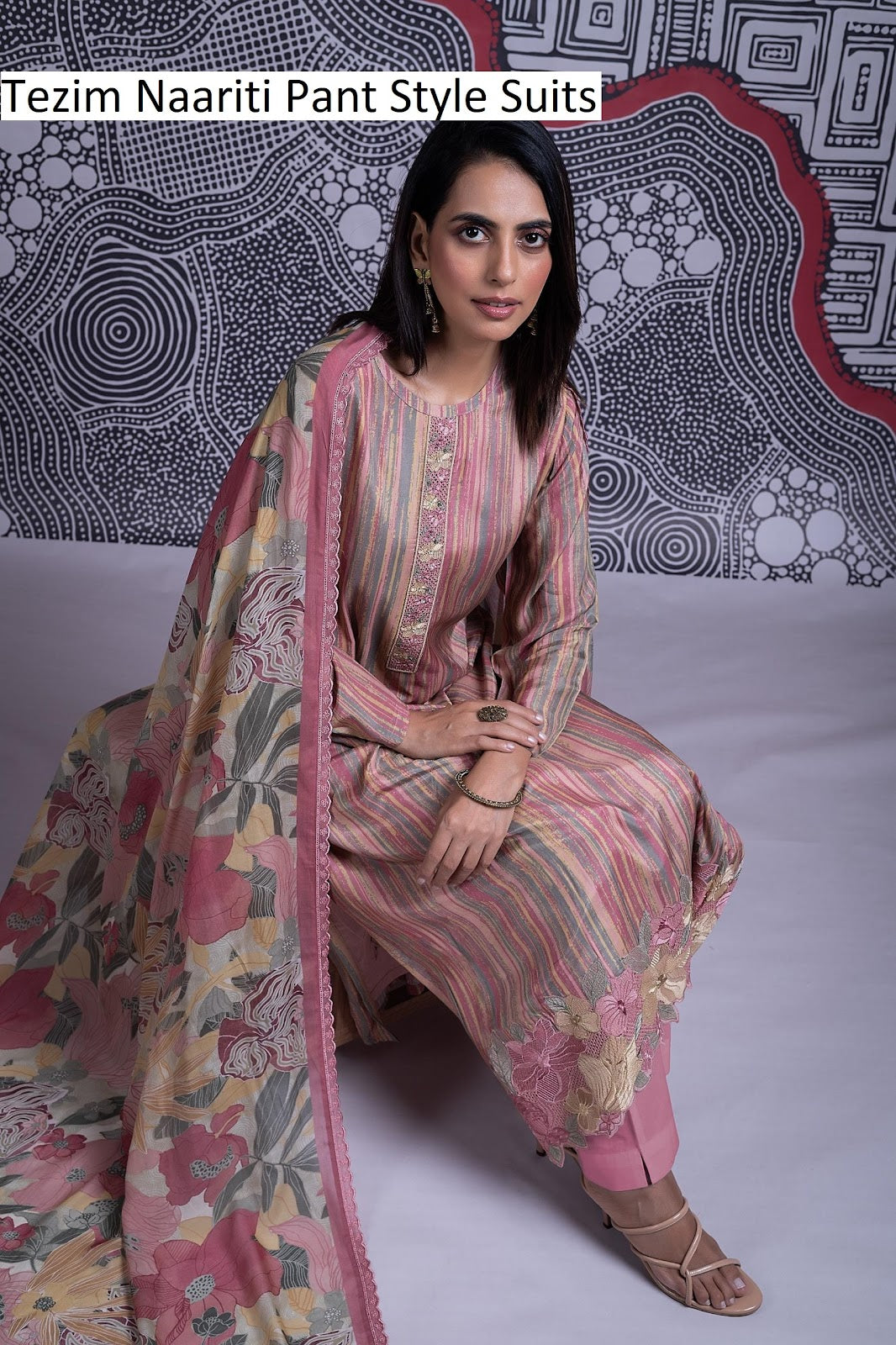 Tezim Naariti Muslin Silk Pant Style Suits Wholesale Price