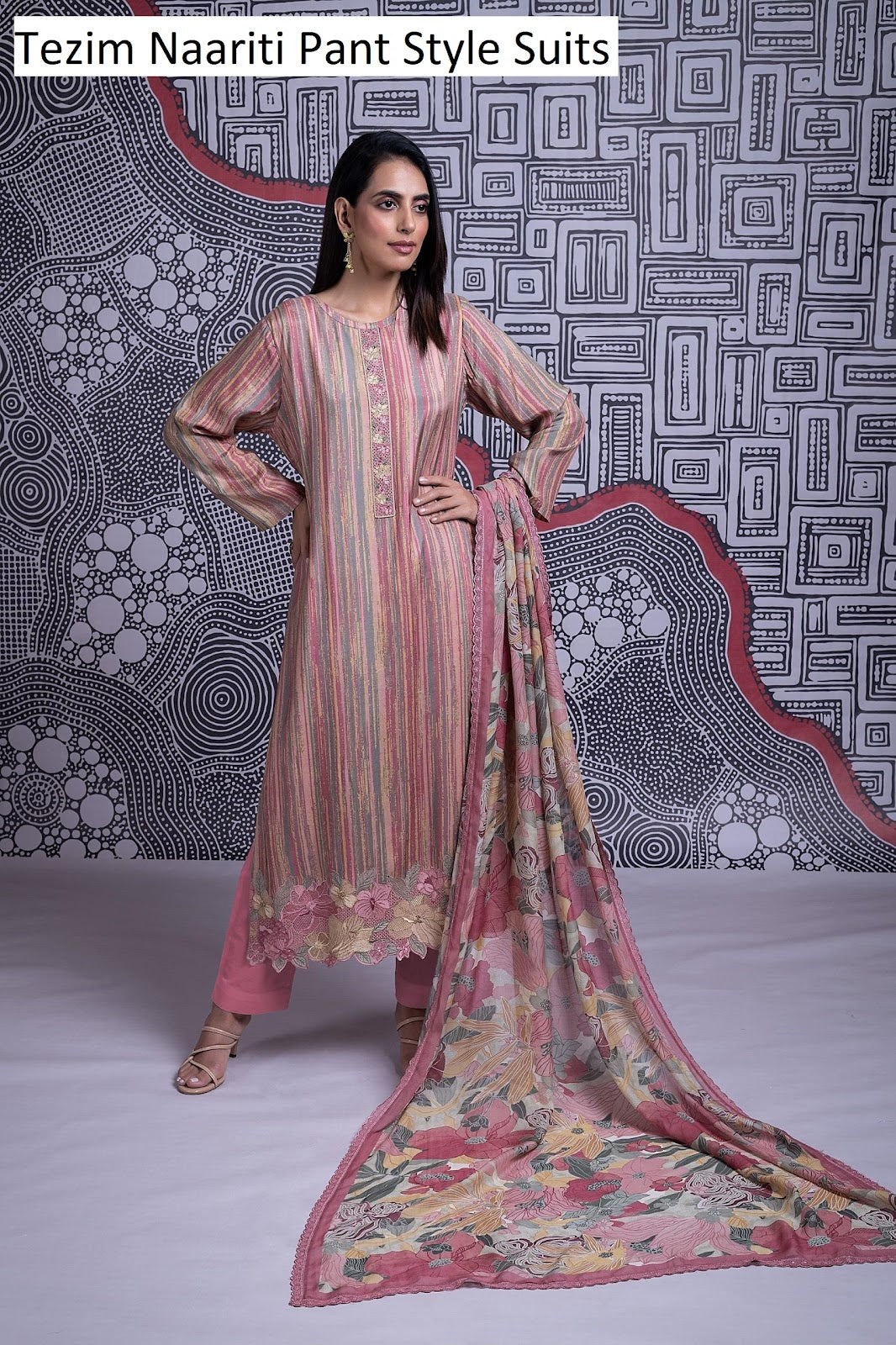 Tezim Naariti Muslin Silk Pant Style Suits Wholesale Price